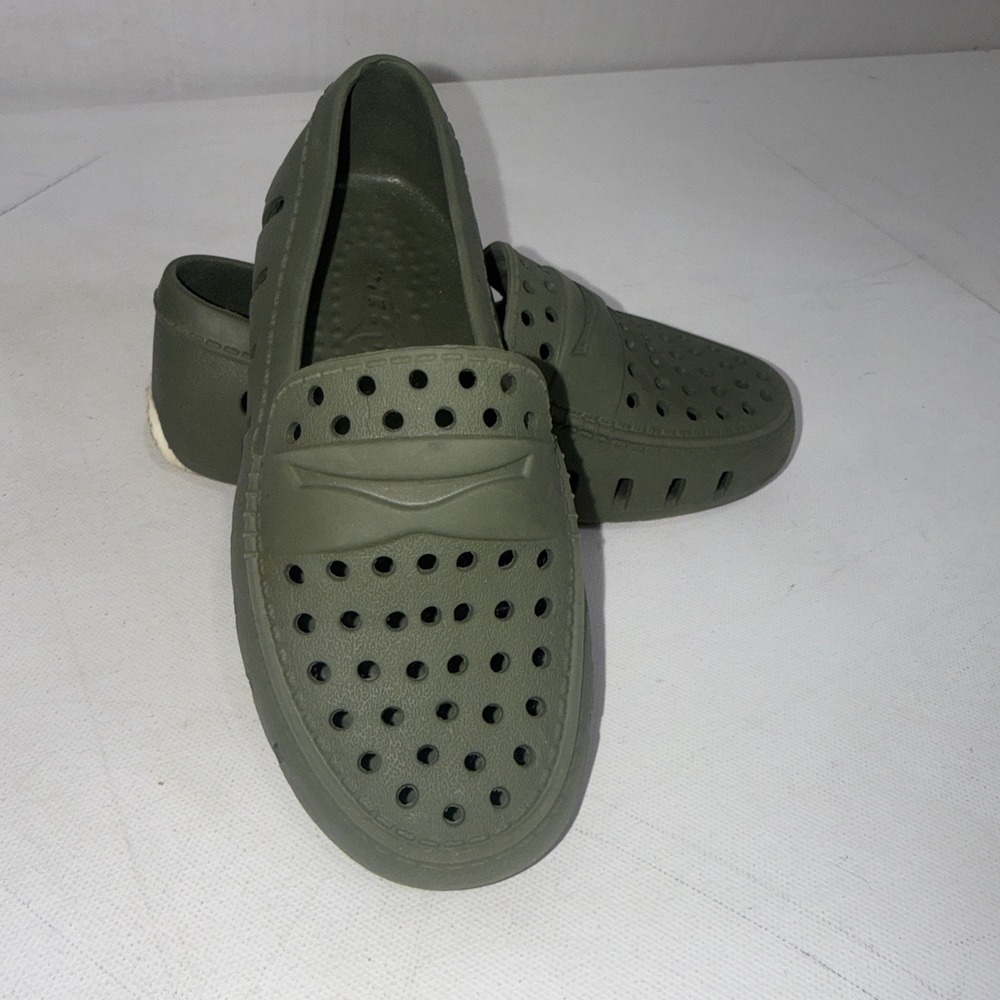 Floafers Country Club Preppy Driver Shoes Green Waterproof Loafers Boy's Size 10